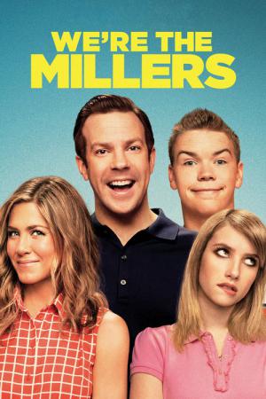 Poster de la pelicula ¿Quiénes son los Miller? donde se observa a una familia, los papás, hija e hijo